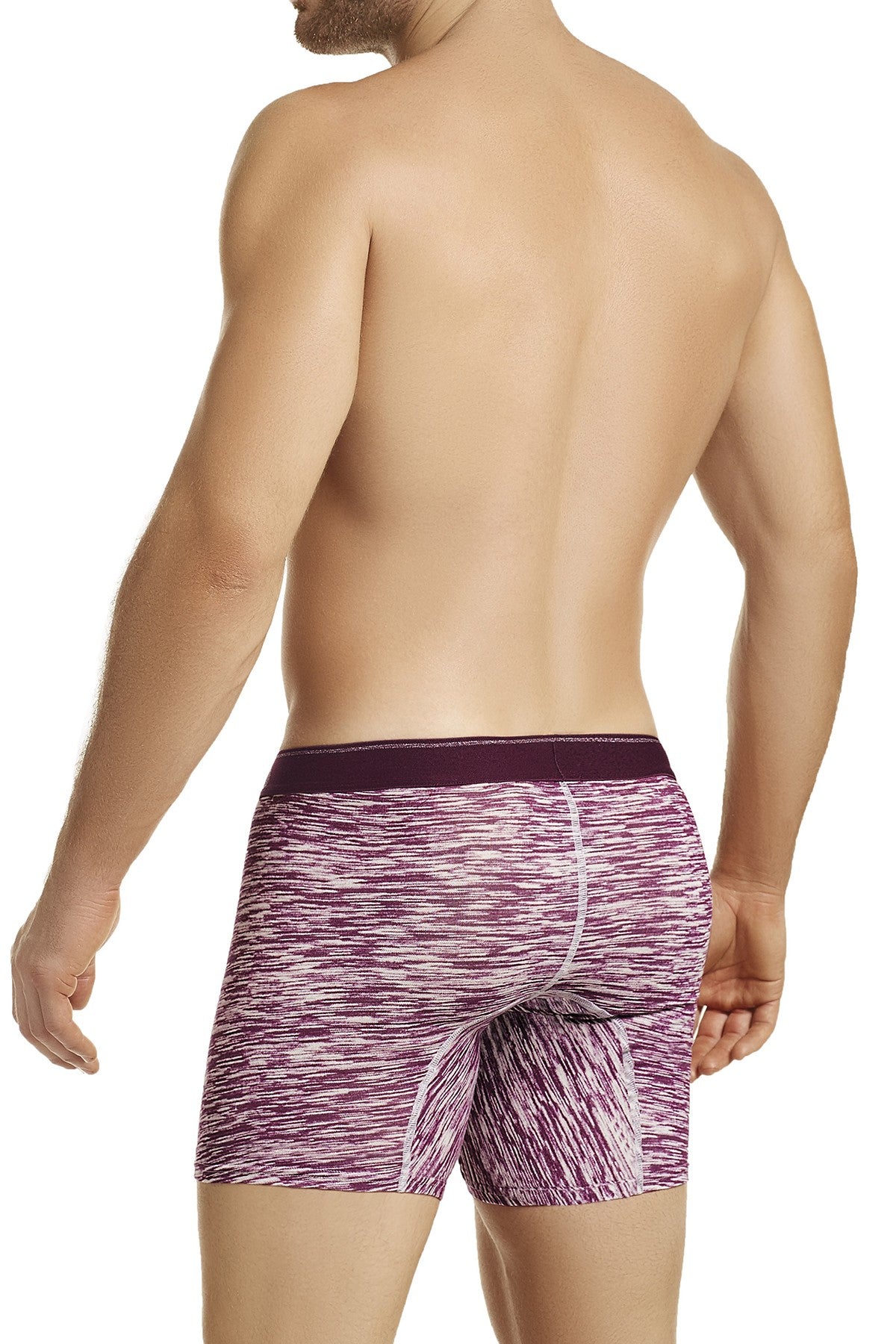 Hawai Red Heathered-Print Boxer Brief