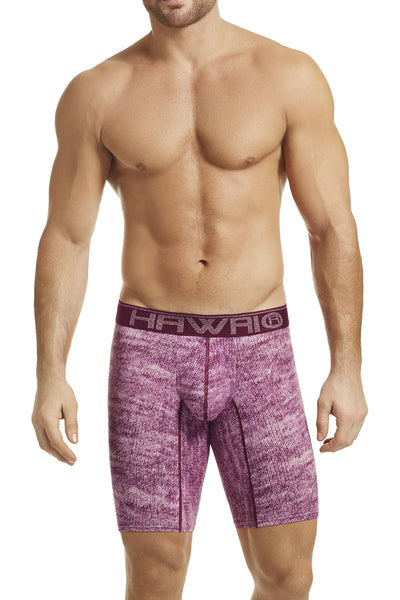 Hawai Red Knit-Print Boxer Brief