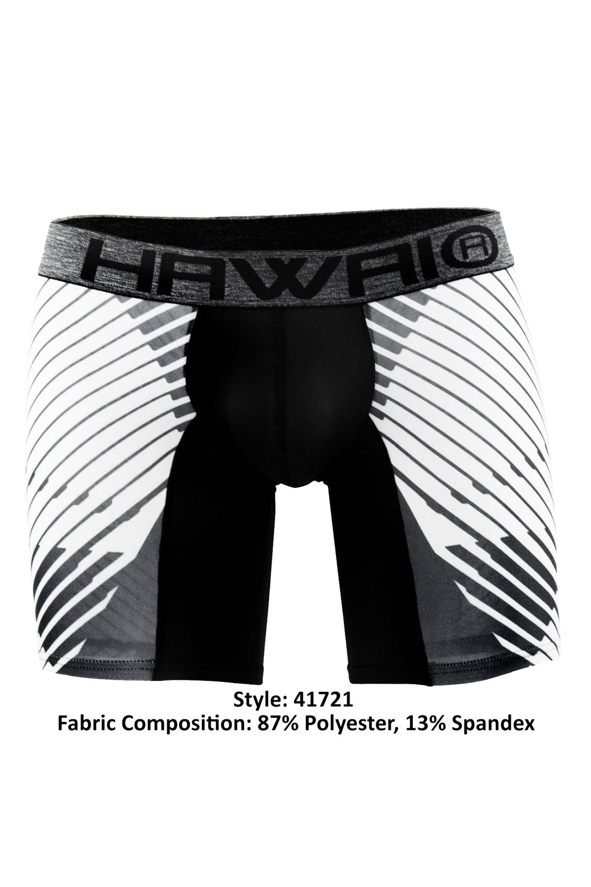 Hawai White Sporty Stripe Boxer Brief