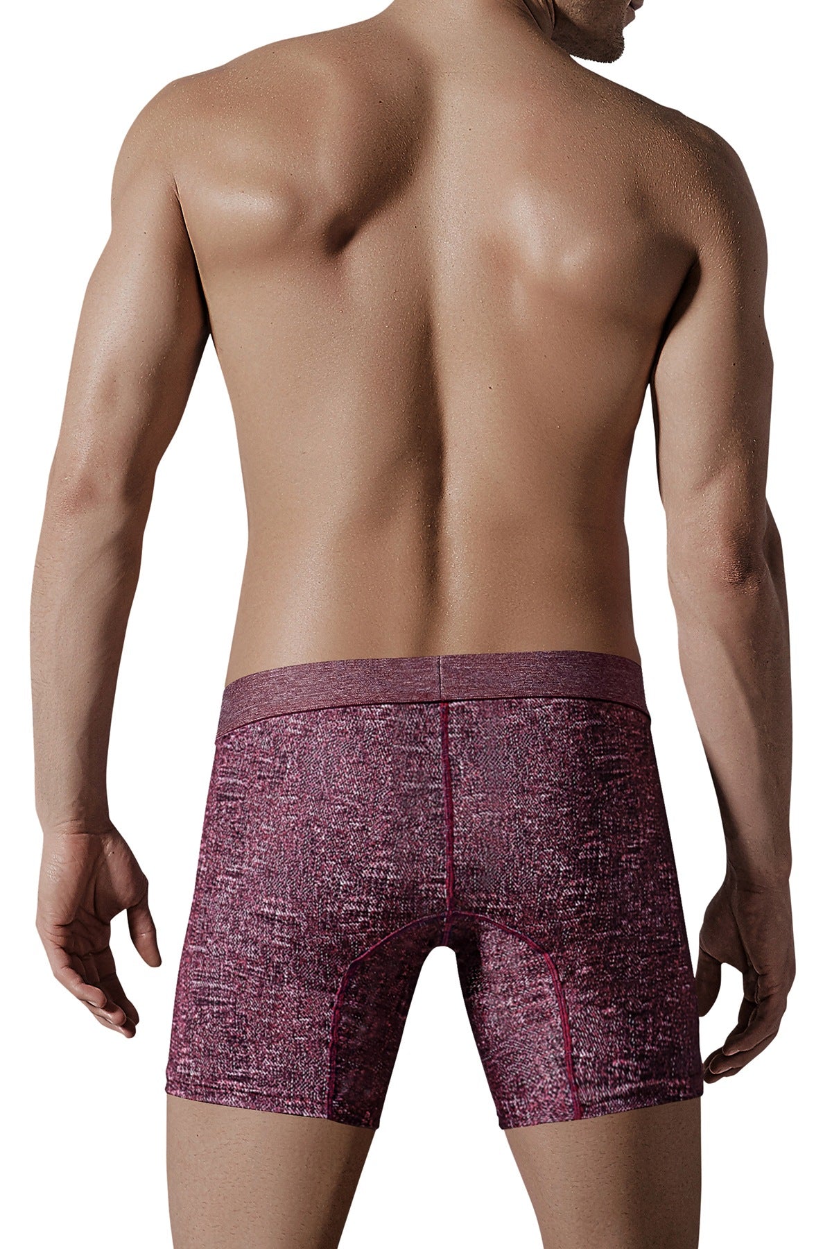 Hawaii Red Denim-Print Boxer Brief