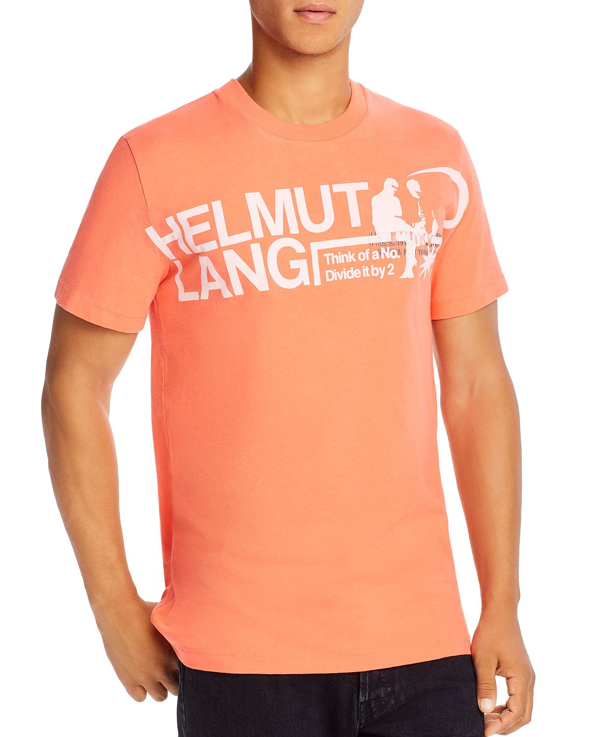 Helmut Lang Logo Graphic Tee Opal Red