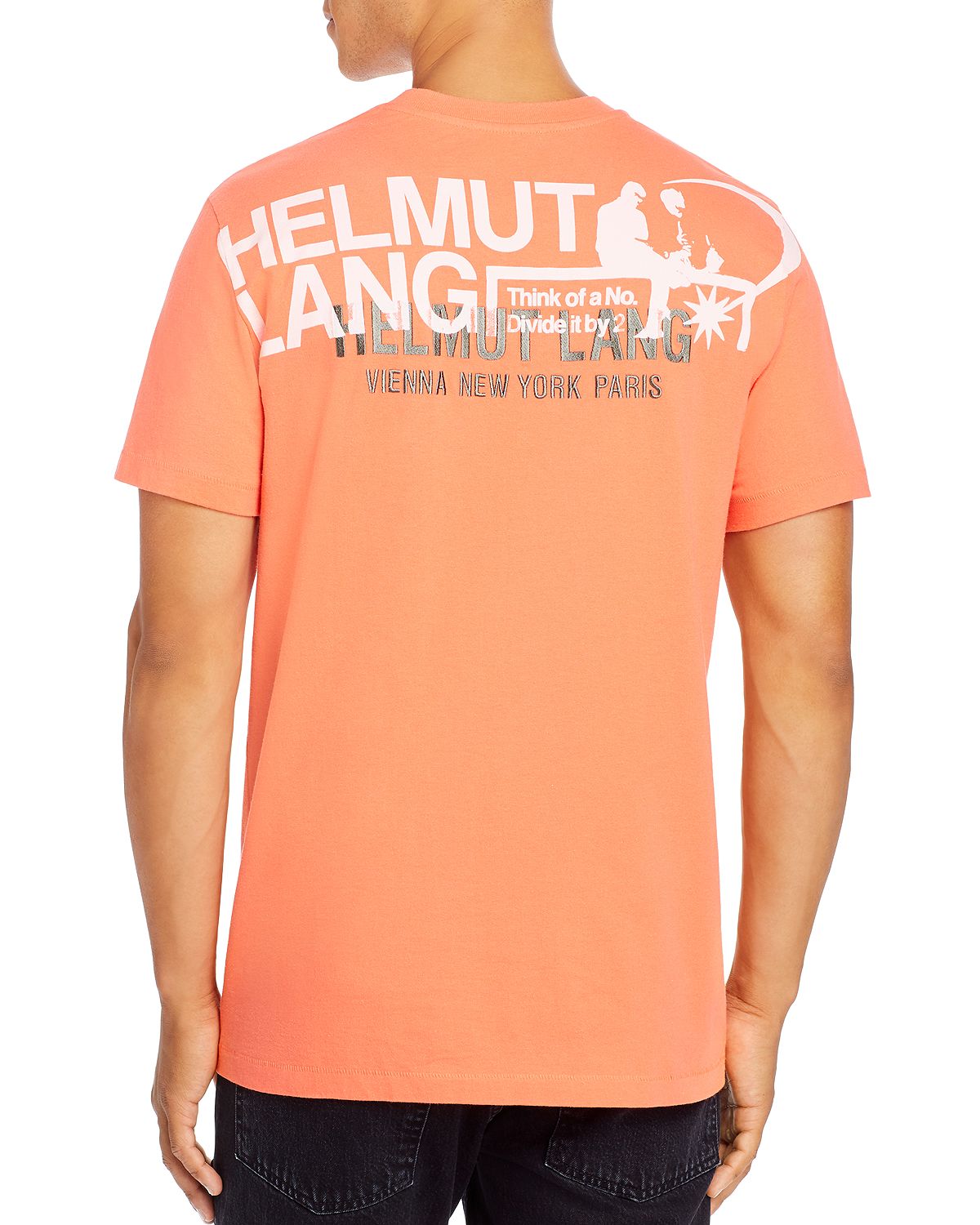 Helmut Lang Logo Graphic Tee Opal Red
