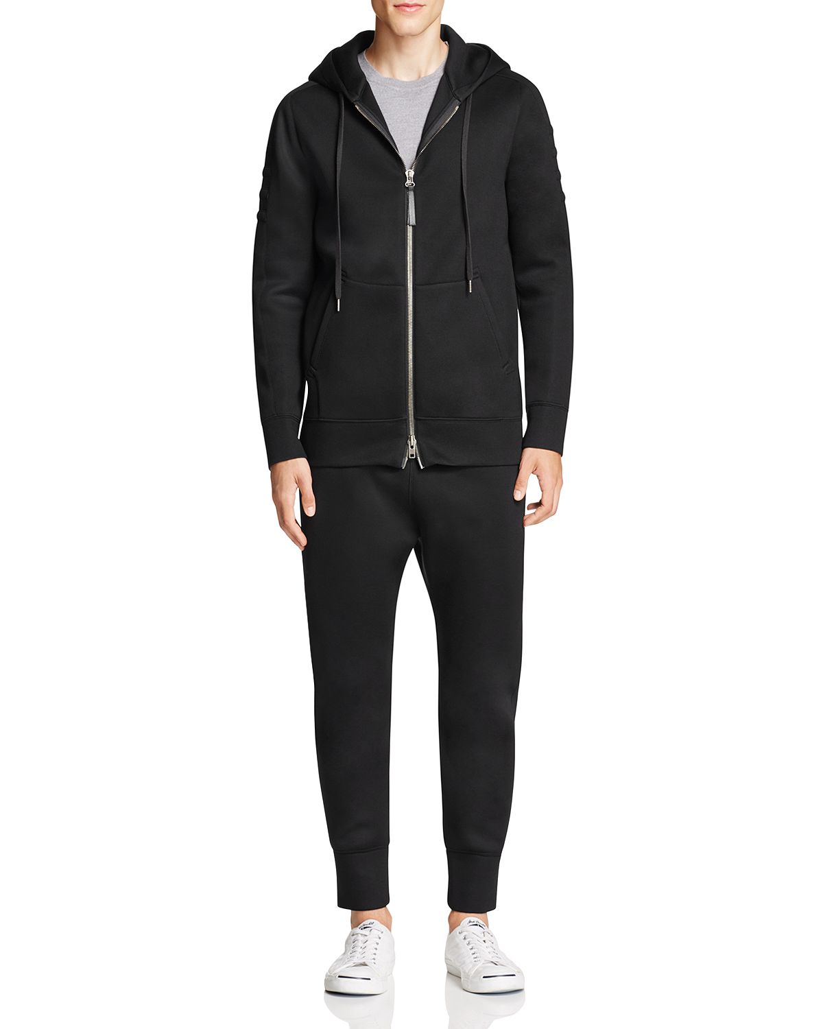 Helmut Lang Sponge Fleece Zip Hoodie Black