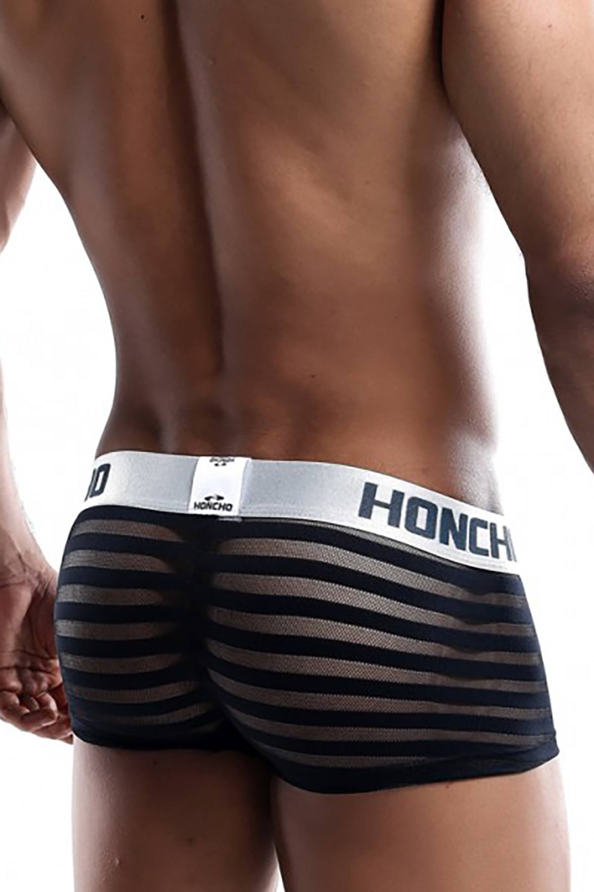 Honcho Black Sheer-Stripe Trunk