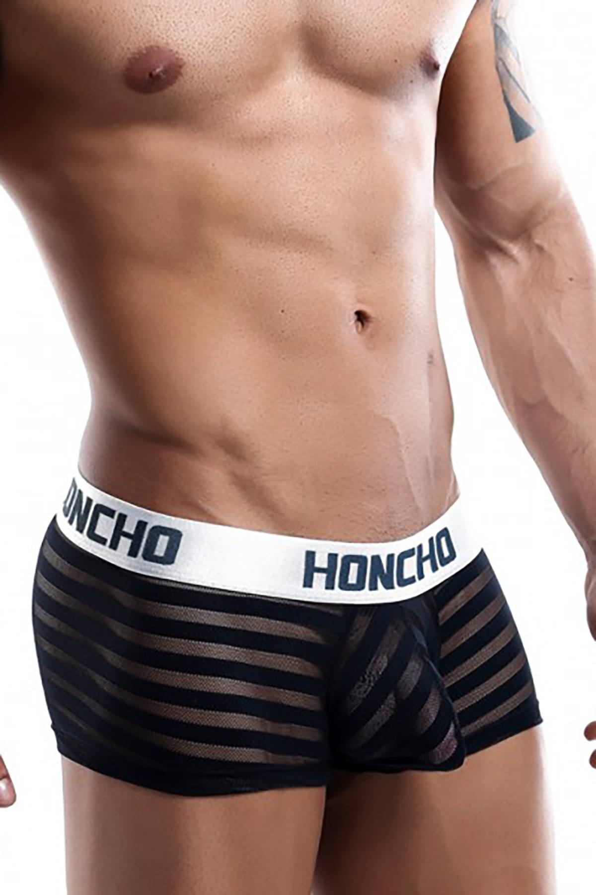 Honcho Black Sheer-Stripe Trunk