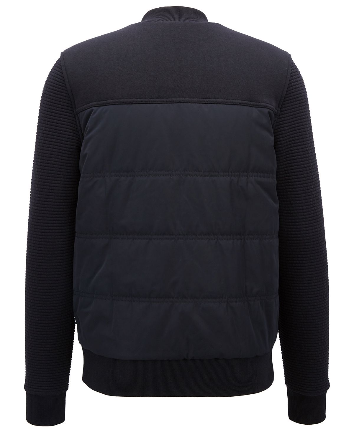 Hugo Boss Boss Padded Bomber Sweatshirt Open Blue
