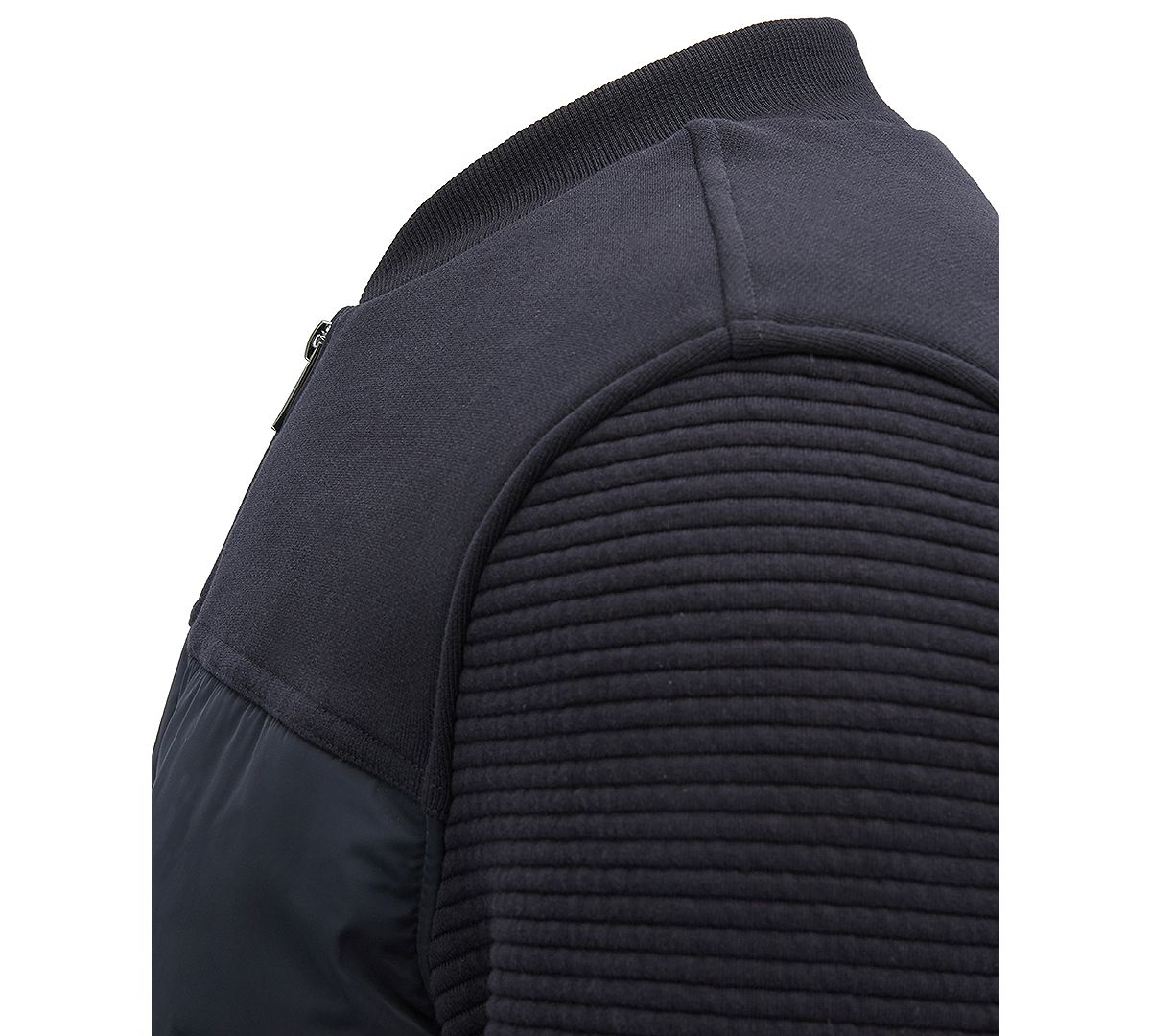 Hugo Boss Boss Padded Bomber Sweatshirt Open Blue