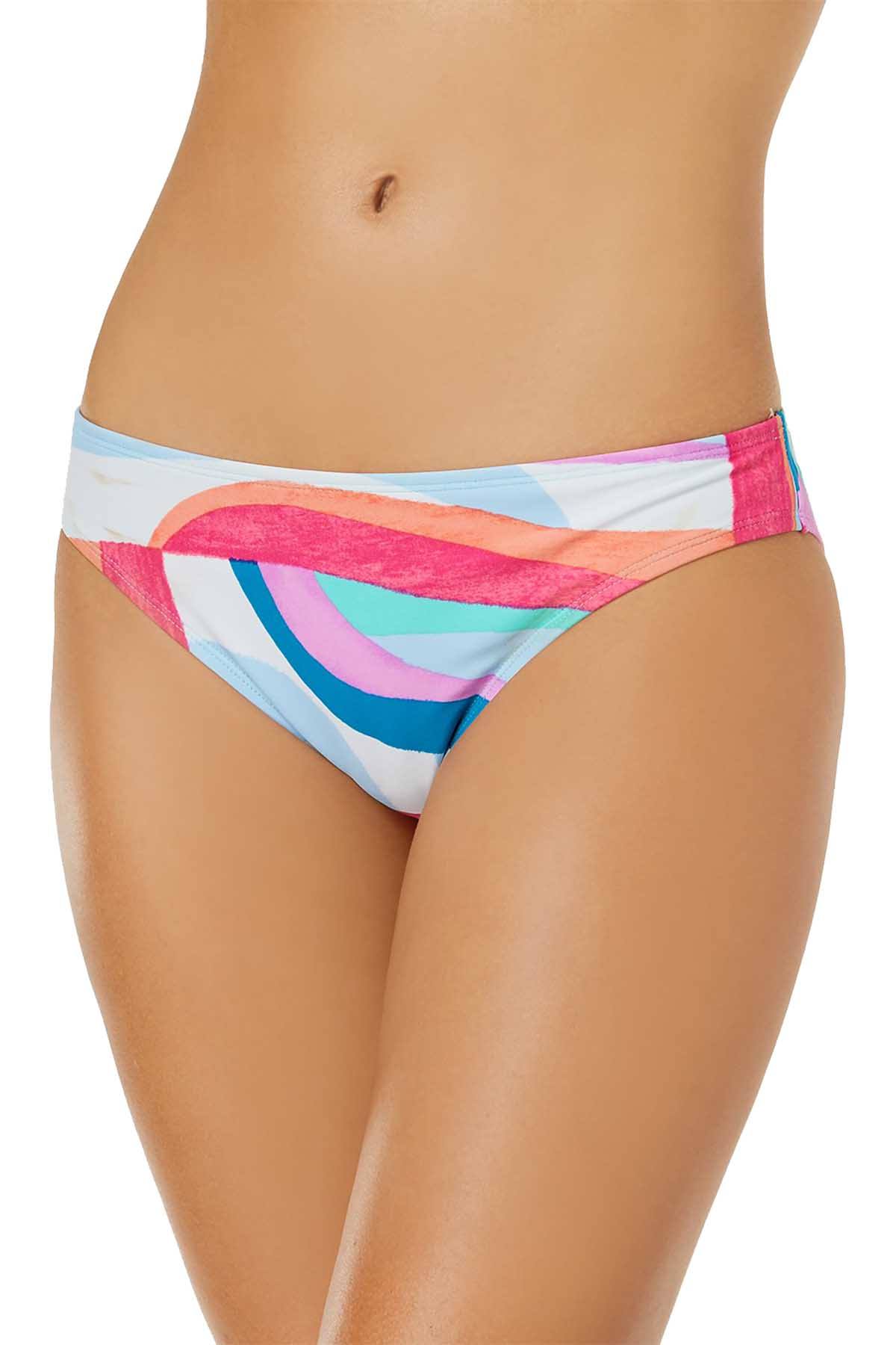 Hula Honey Flying Colors Bikini Bottom in Multicolor