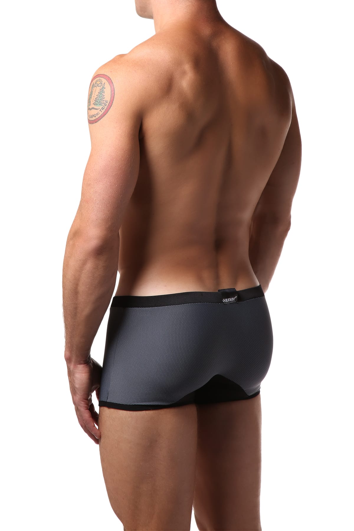 Hunk² Grey/Black Apollo Smoke² Boxer Trunk