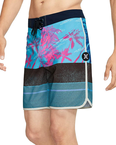 Hurley 18" Phantom King Palm Boardshorts Blue Gaze