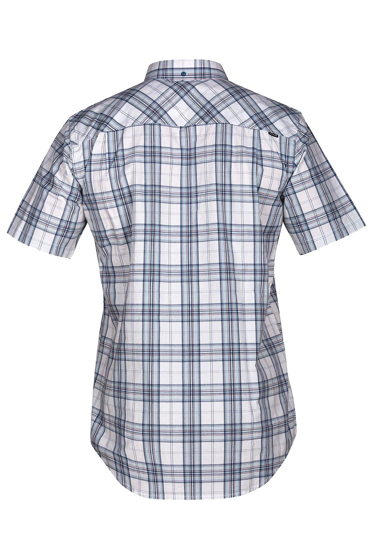Hurley Aqua Landfall Plaid Pocket Shirt