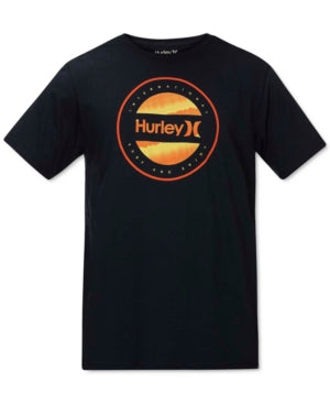Hurley Men's Circular Logo T-shirt Navy