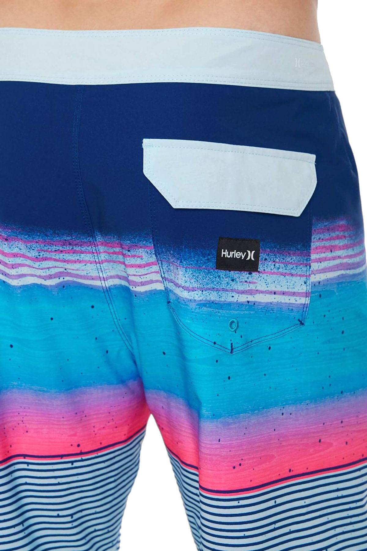 Hurley Phantom Overspray Stretch Boardshort in Gym Blue