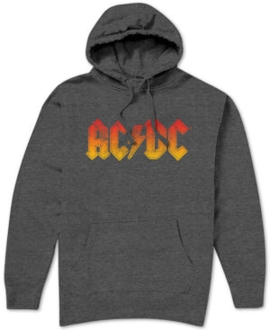 Hybrid Ac/Dc Distressed Logo Men's Hoodie