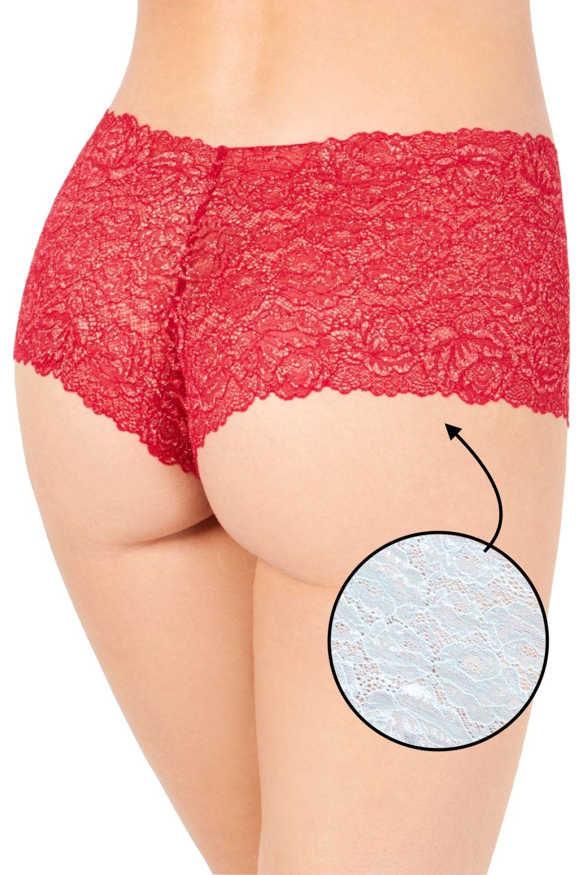INC International Concepts Lace Boyshort in Blue Light