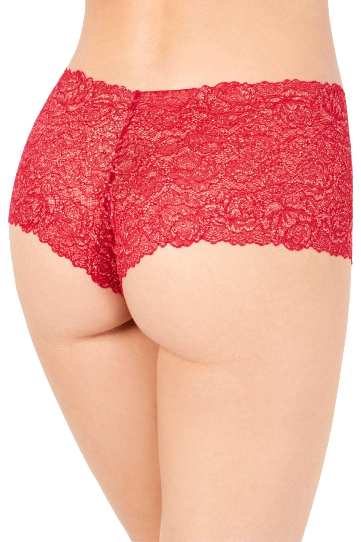INC International Concepts Lace Boyshort in Cherry Red