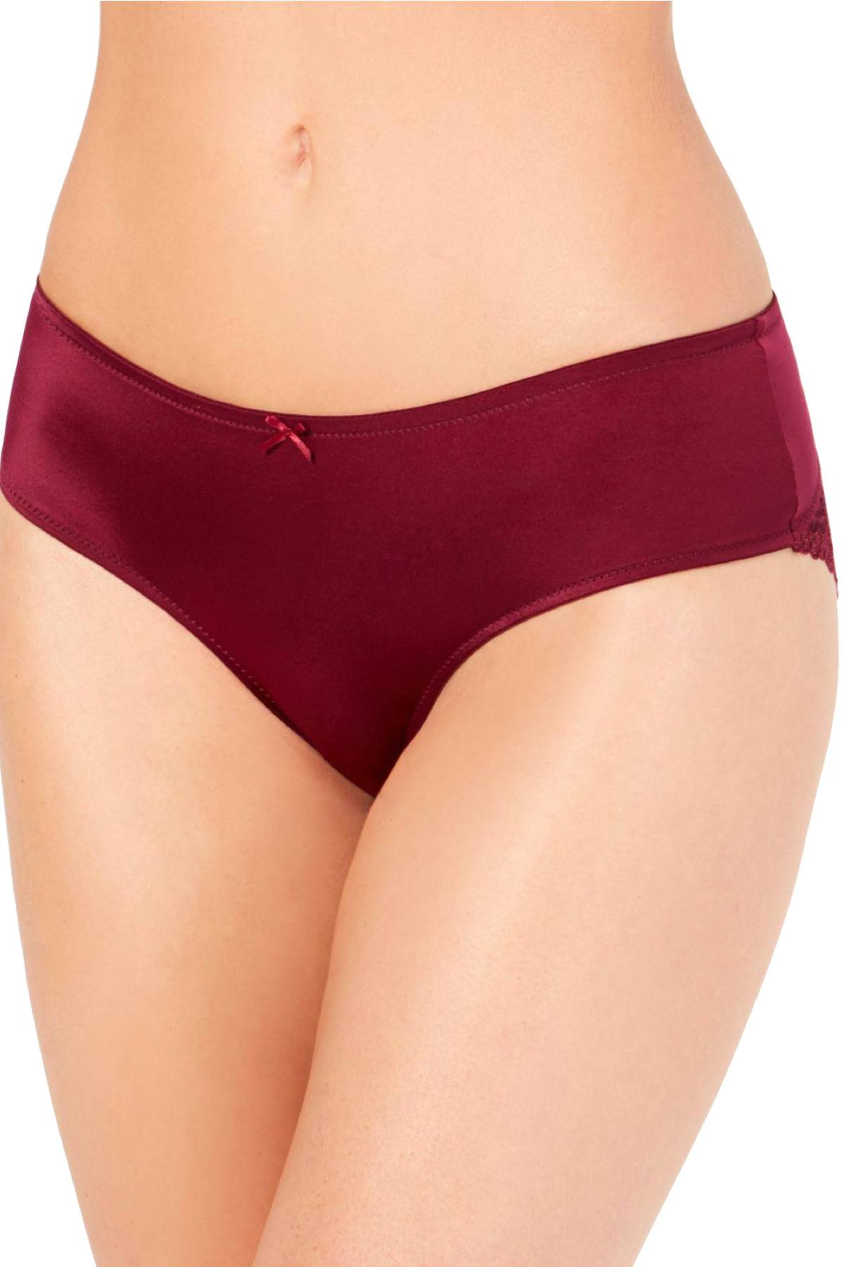 INC International Concepts Lush Plum Lace Back Hipster
