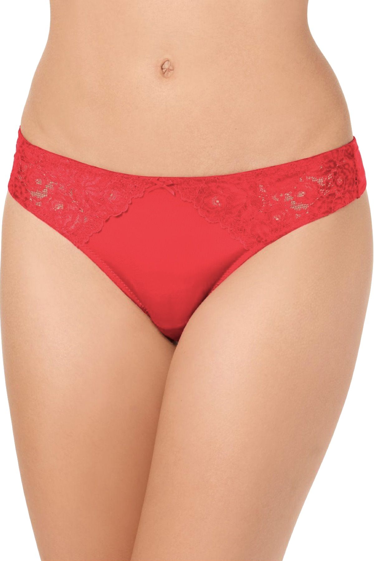 INC International Concepts Smooth Lace Thong in Radiant Rose