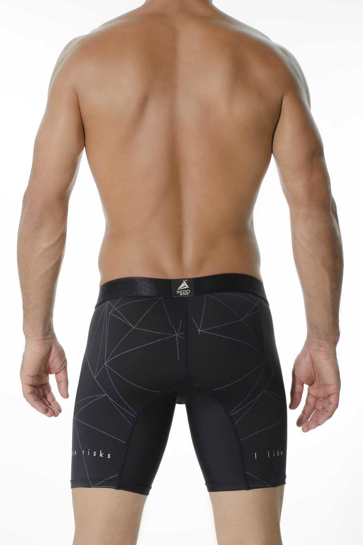 INIZIO Black Kendrik Microfiber Boxer Brief