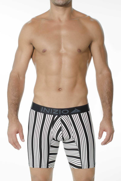 INIZIO Black Nogo Microfiber Boxer Brief