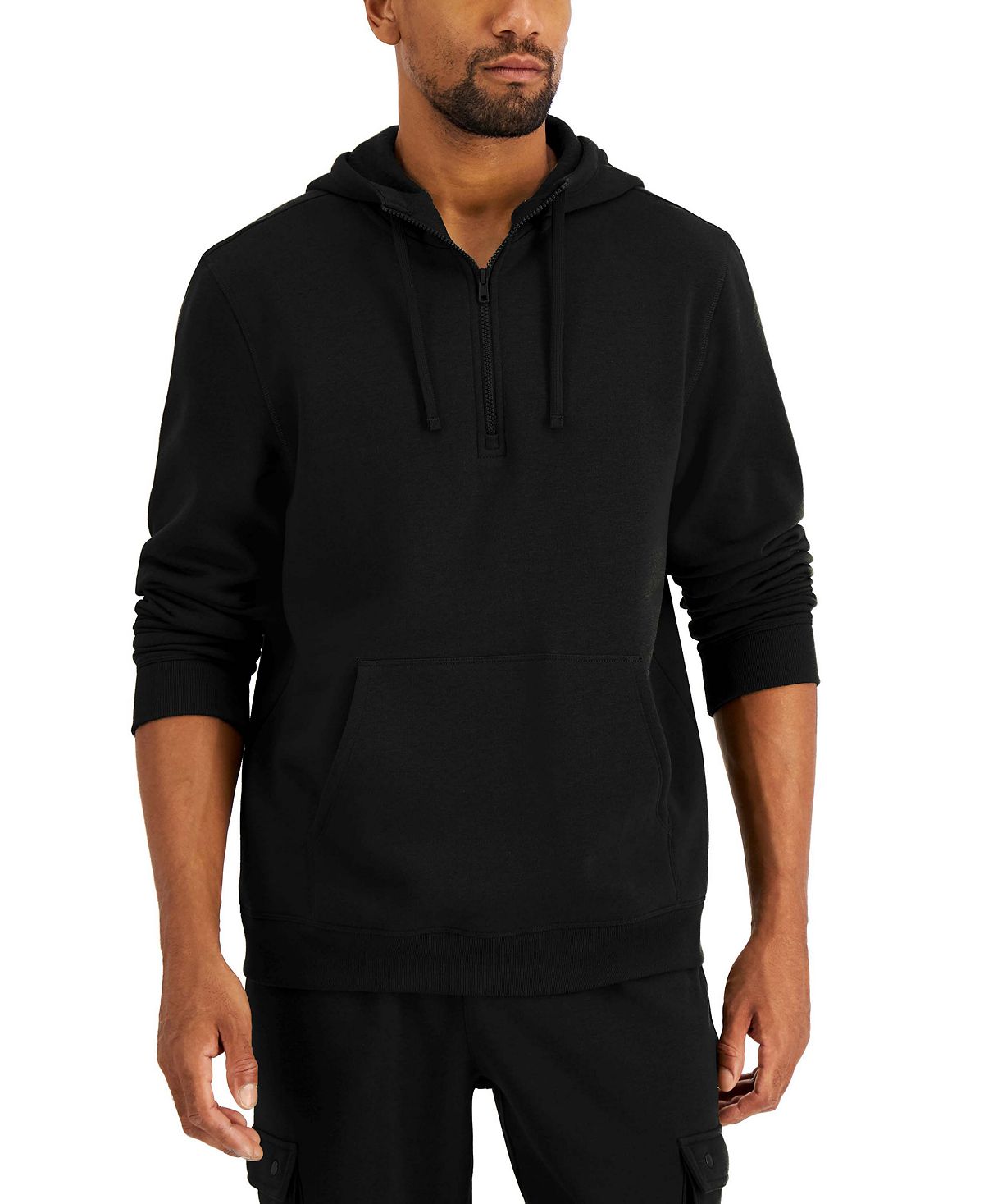 Id Ideology 1/2-zip Pullover Hoodie Deep Black