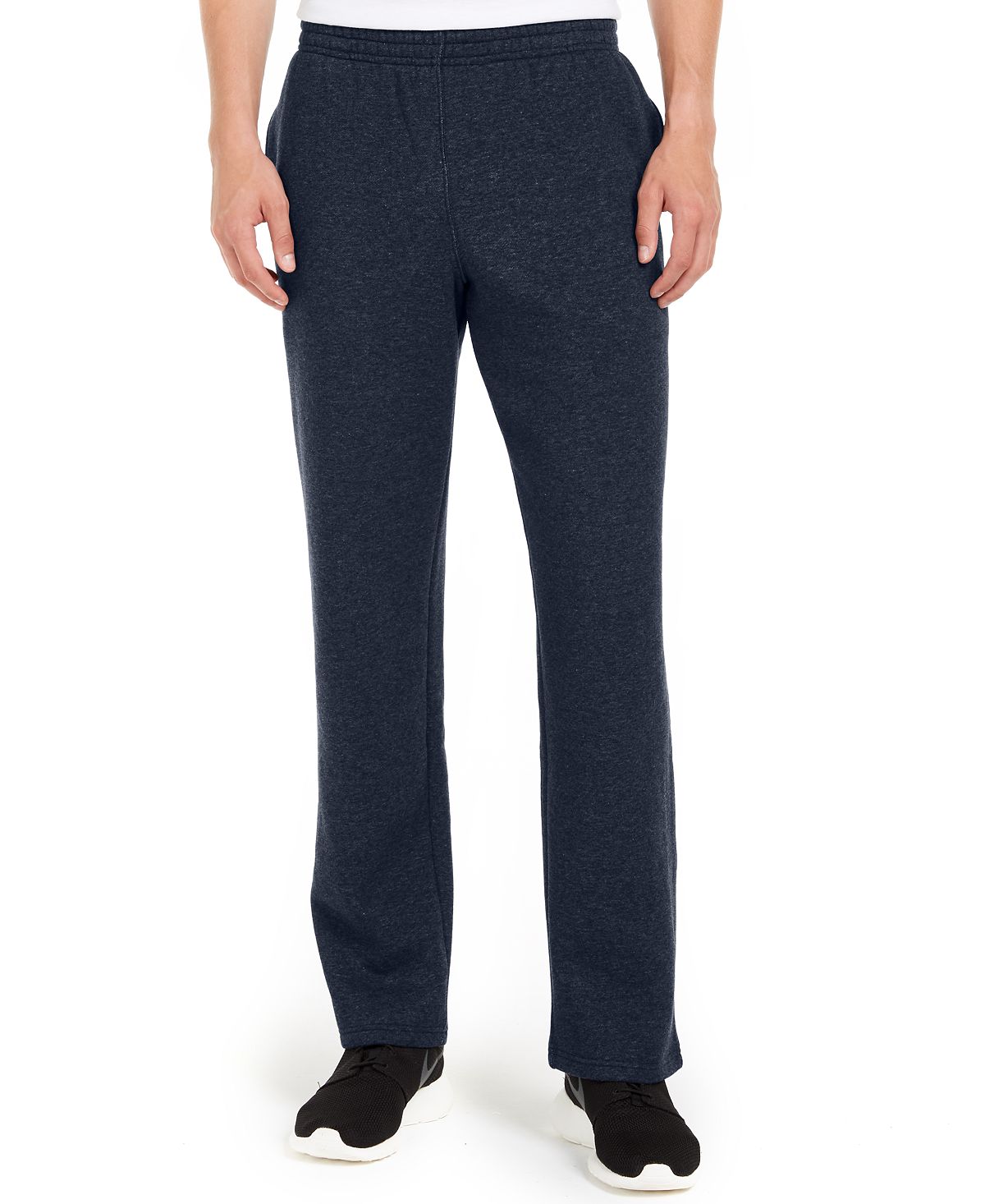 Ideology Id Open-hem Fleece Sweatpants Night Sky