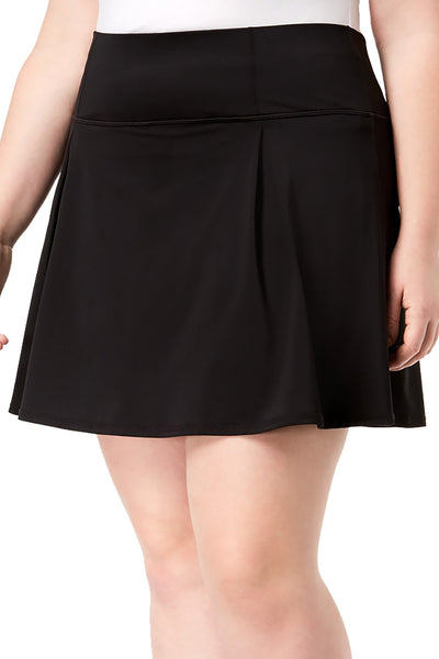 Ideology PLUS Black Noir Pleated Skort