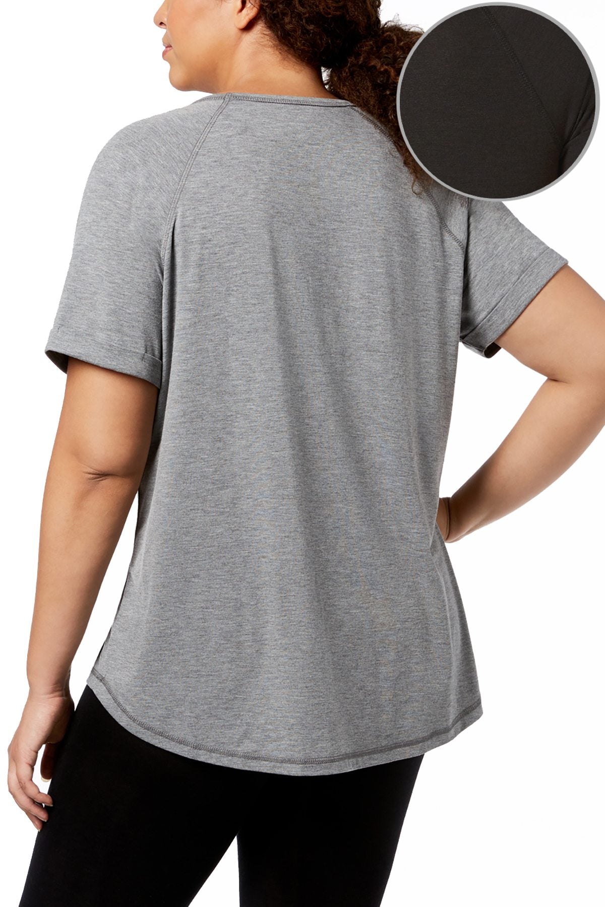 Ideology PLUS Noir Fight-Like-A-Girl Breast Cancer Research Foundation T-Shirt