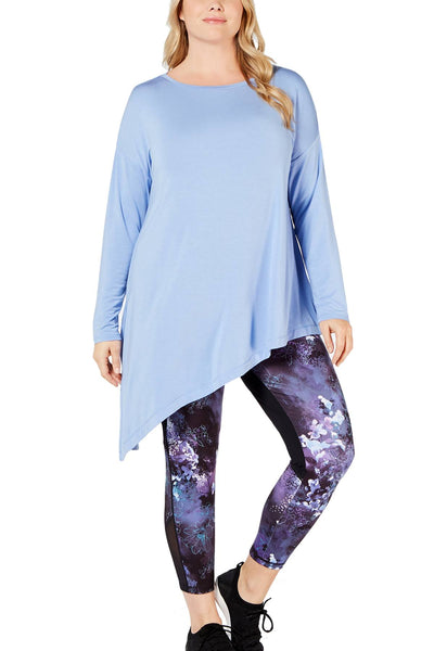 Ideology PLUS Pleasant-Periwinkle Modal Asymmetrical Top