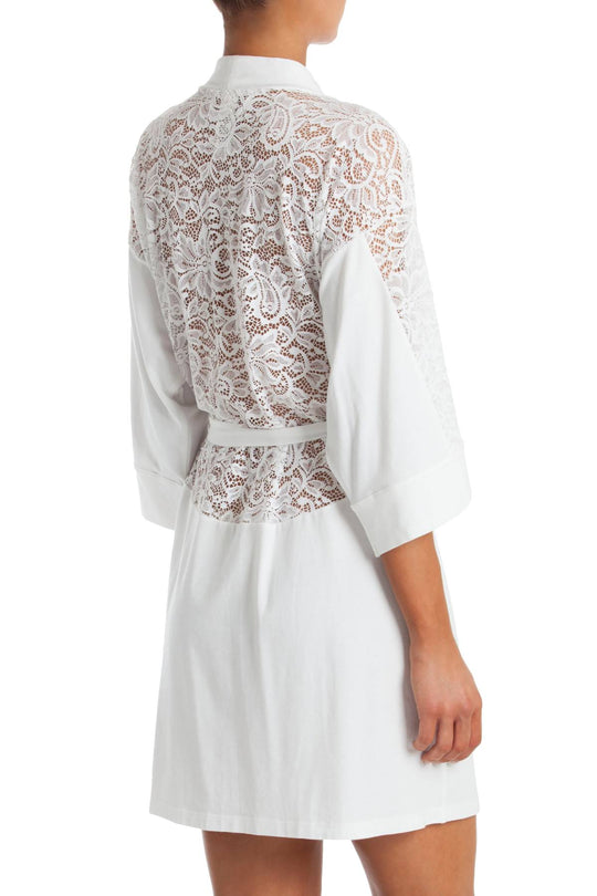 In Bloom by Jonquil White Lace Wrap/Robe