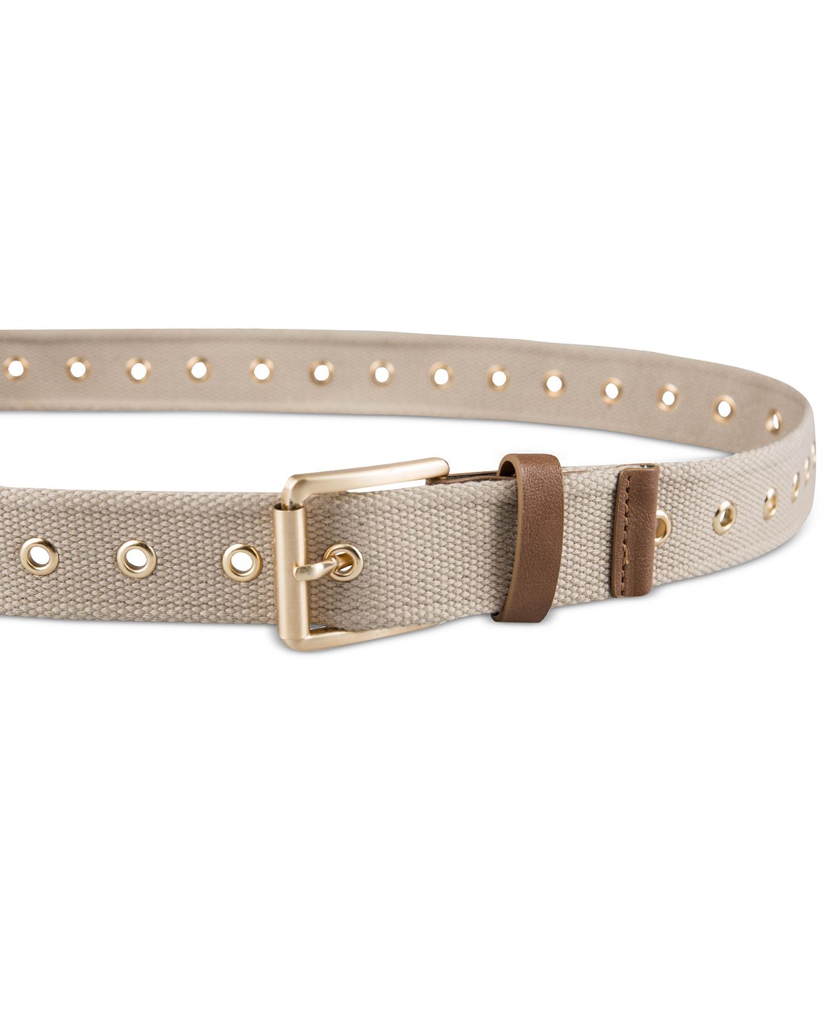 Inc International Concepts Adjustable Fabric Belt Tan