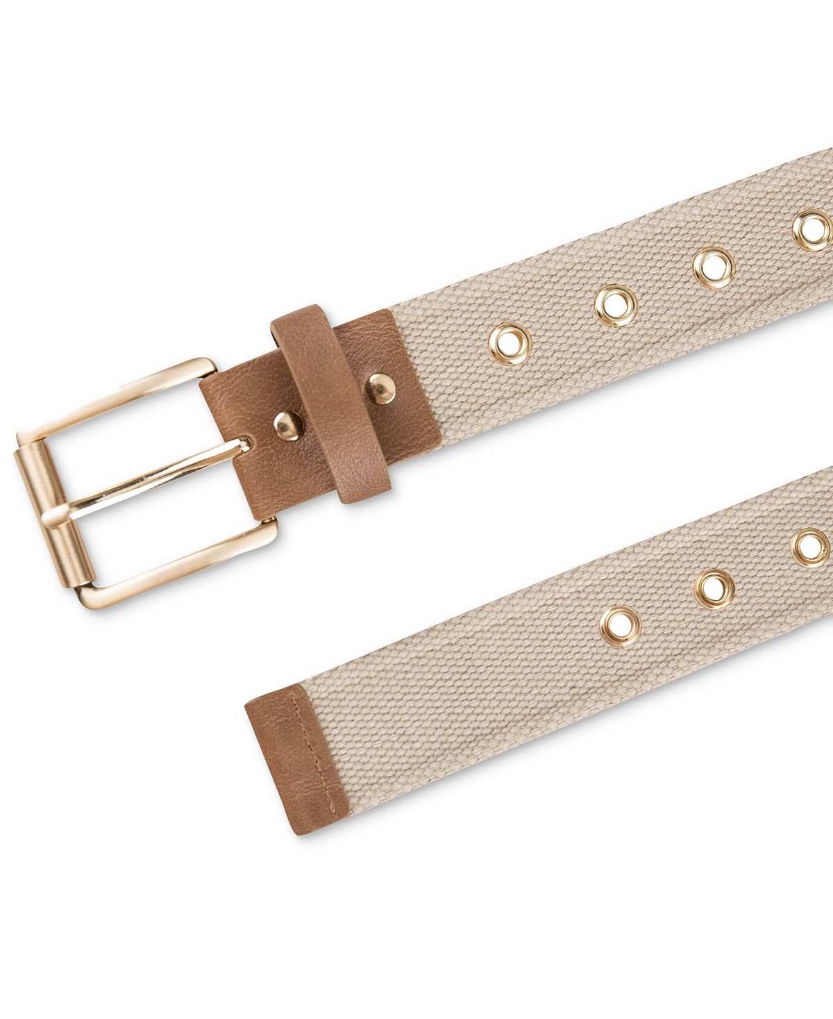 Inc International Concepts Adjustable Fabric Belt Tan