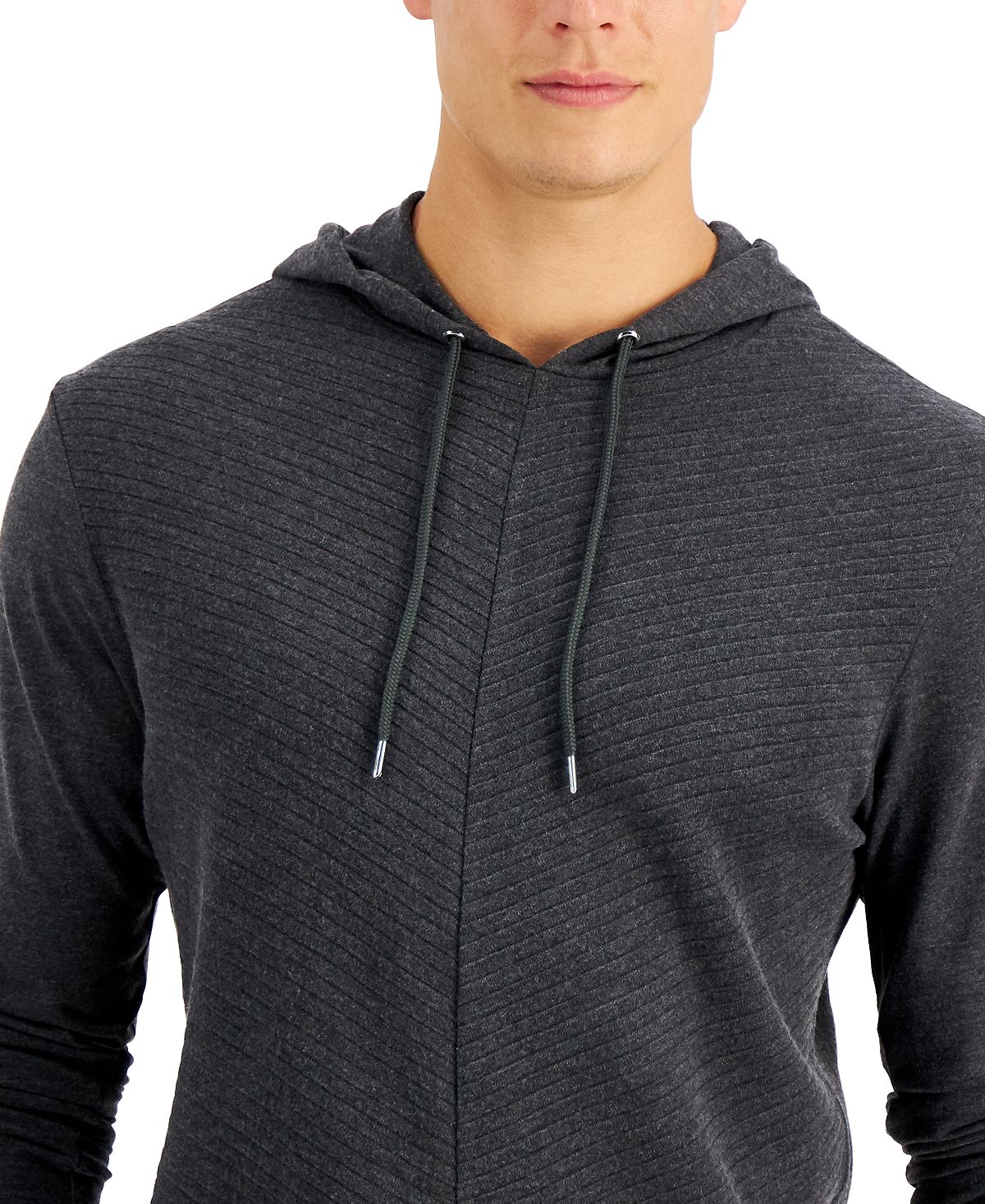 Inc International Concepts Changed Hoodie Hthr Onyx