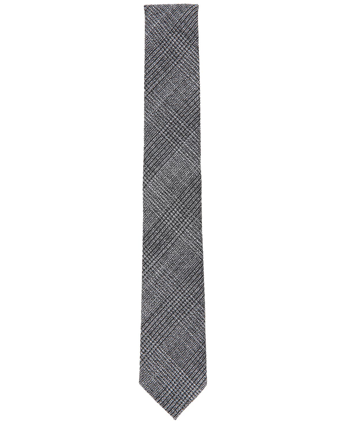 Inc International Concepts Glen Plaid Skinny Tie Black