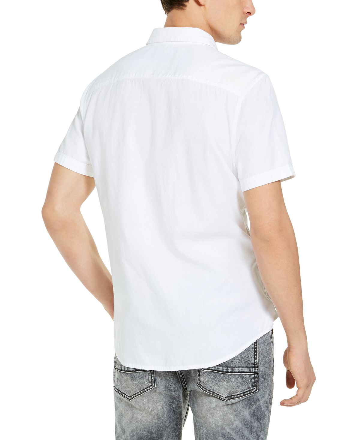 Inc International Concepts I.n.c. Regular-fit Solid Shirt White Pure