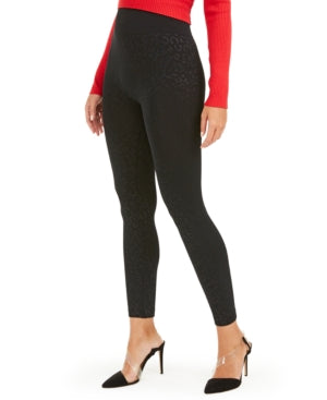 Inc International Concepts I.n.c Seamless Embossed Animal-Print Leggings