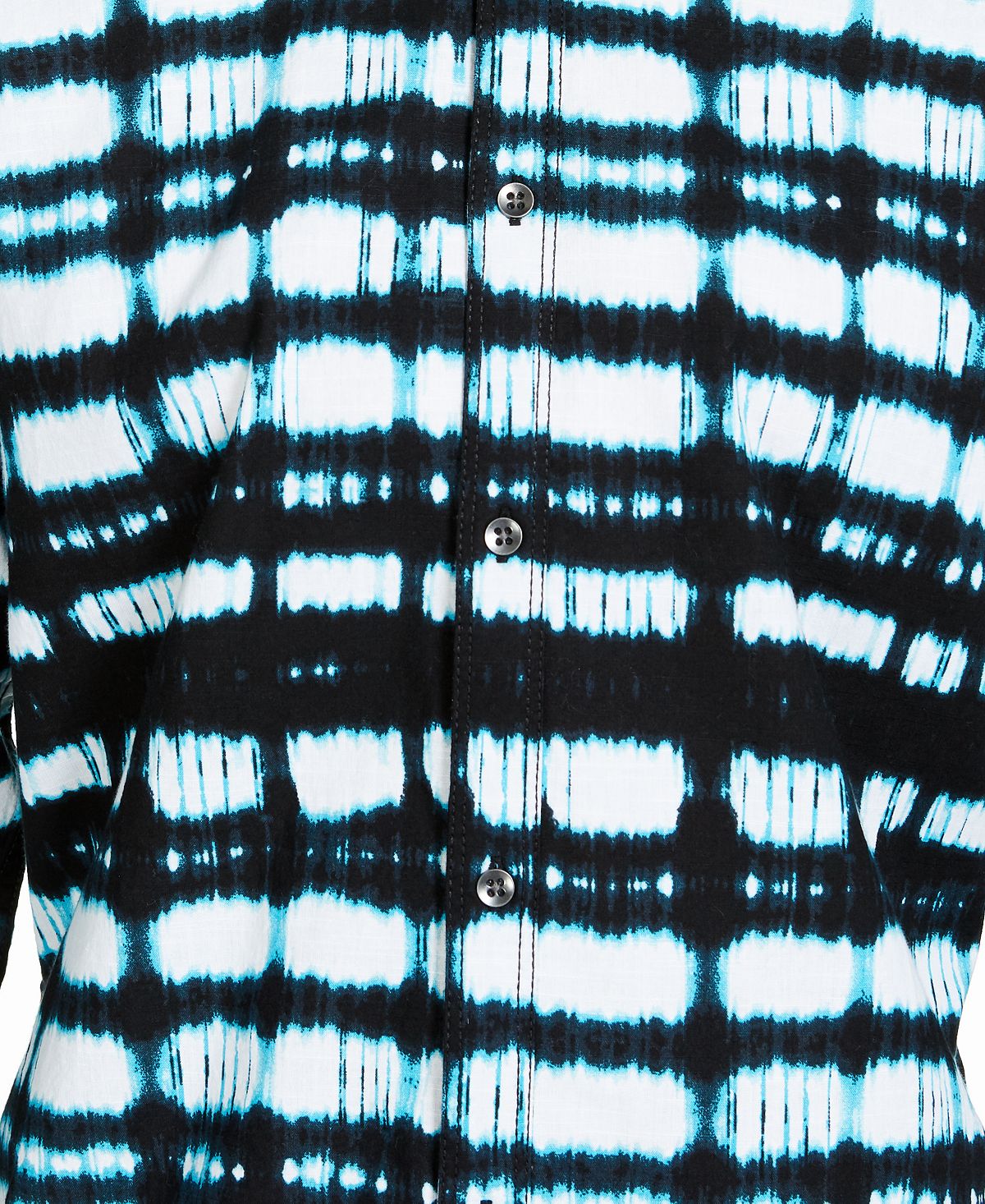 Inc International Concepts Inc Abstract Plaid Shirt Vibrant Turq