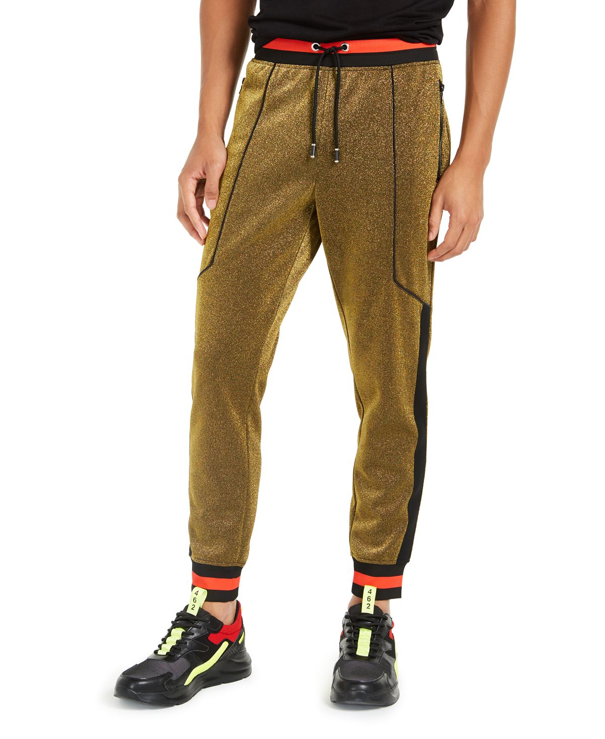 Inc International Concepts Inc Disco Jogger Pants Inc Gold