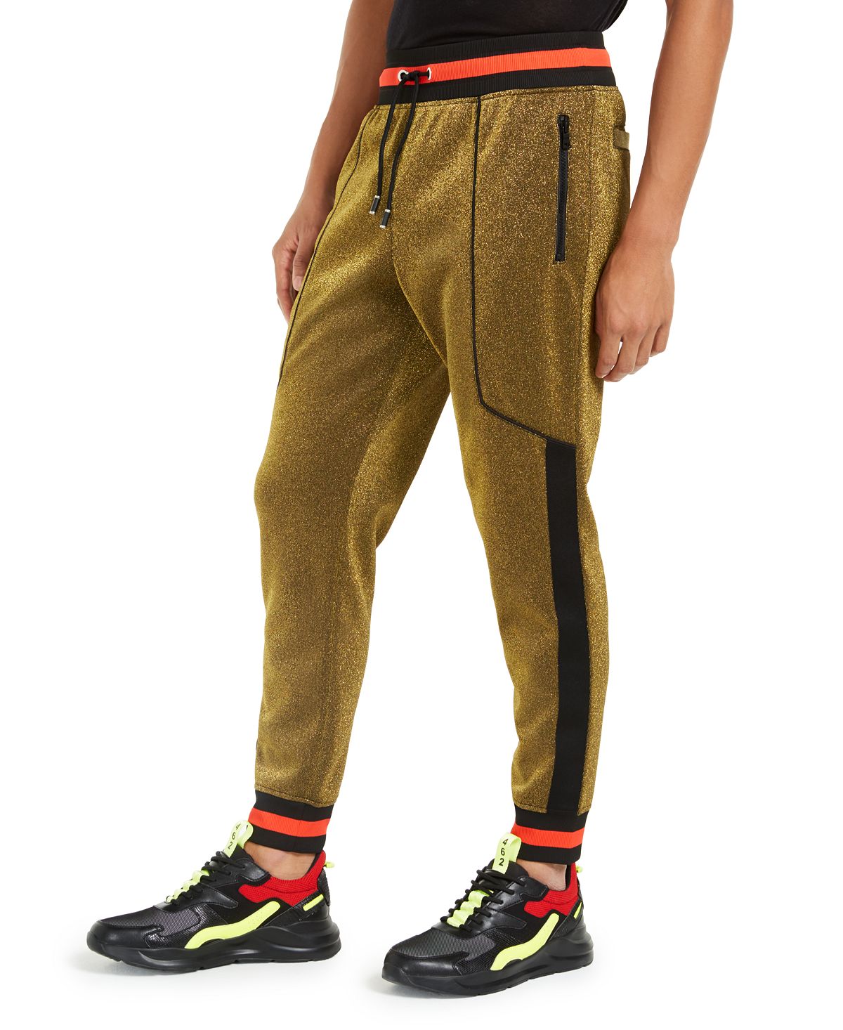 Inc International Concepts Inc Disco Jogger Pants Inc Gold