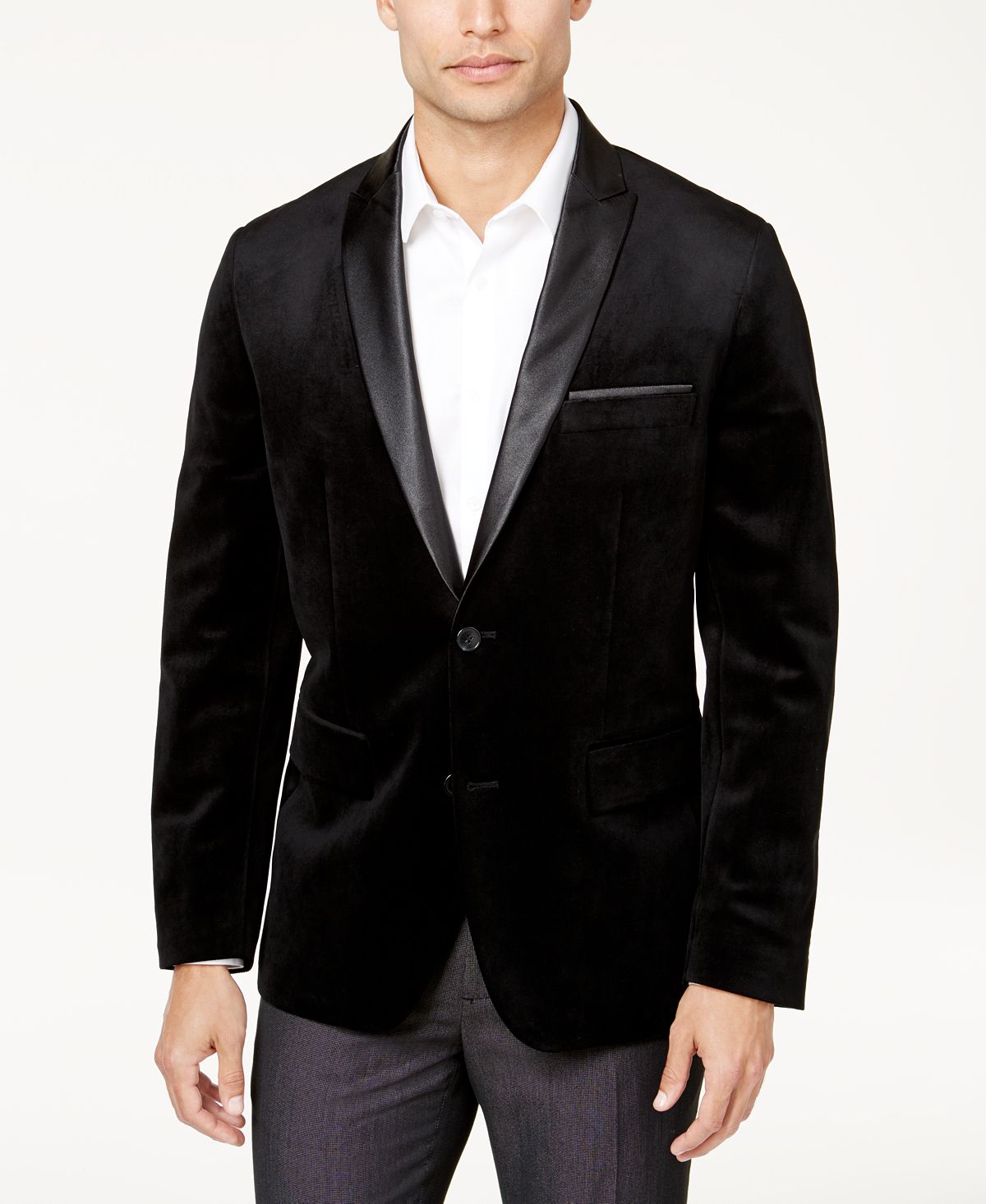 Inc International Concepts Inc Mason Slim-fit Velvet Blazer Black