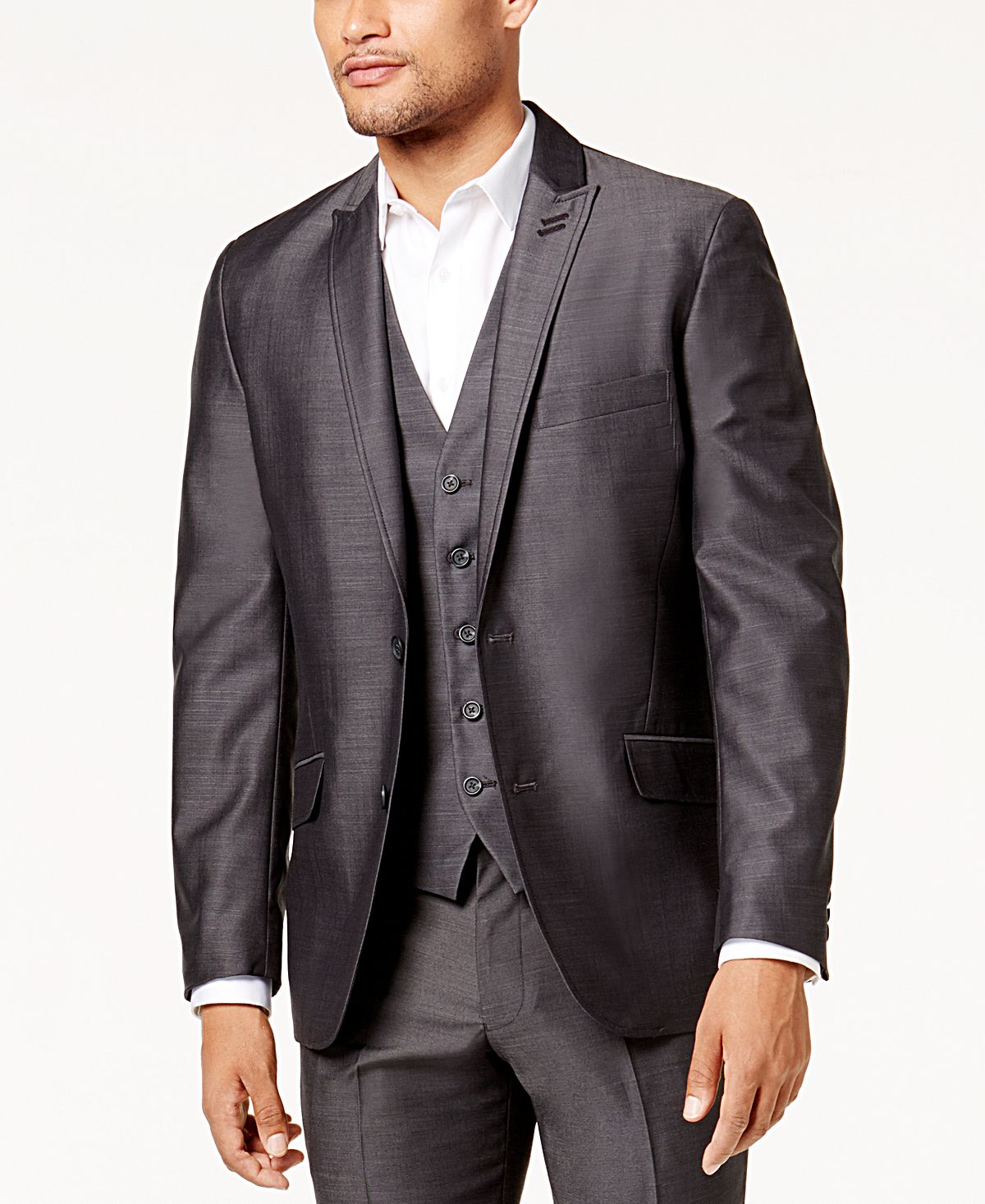 Inc International Concepts Inc Slim Fit Royce Suit Jacket Dark Grey