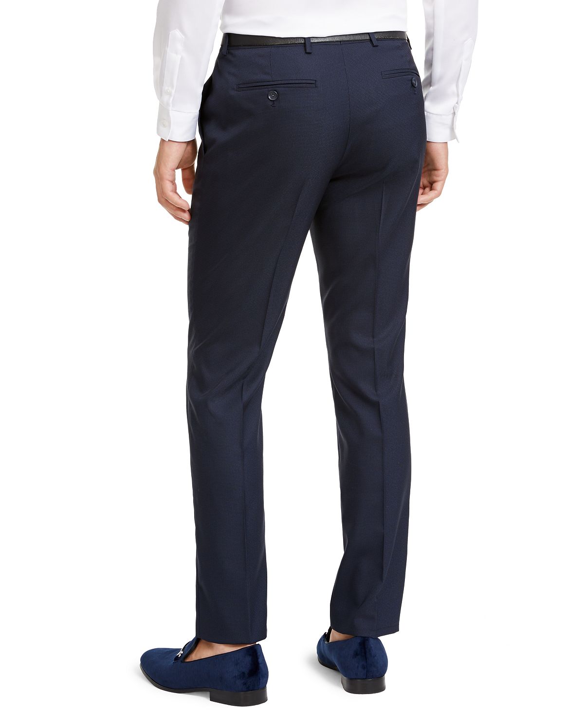 Inc International Concepts Inc Slim-fit Micro Check Suit Pants Navy Combo
