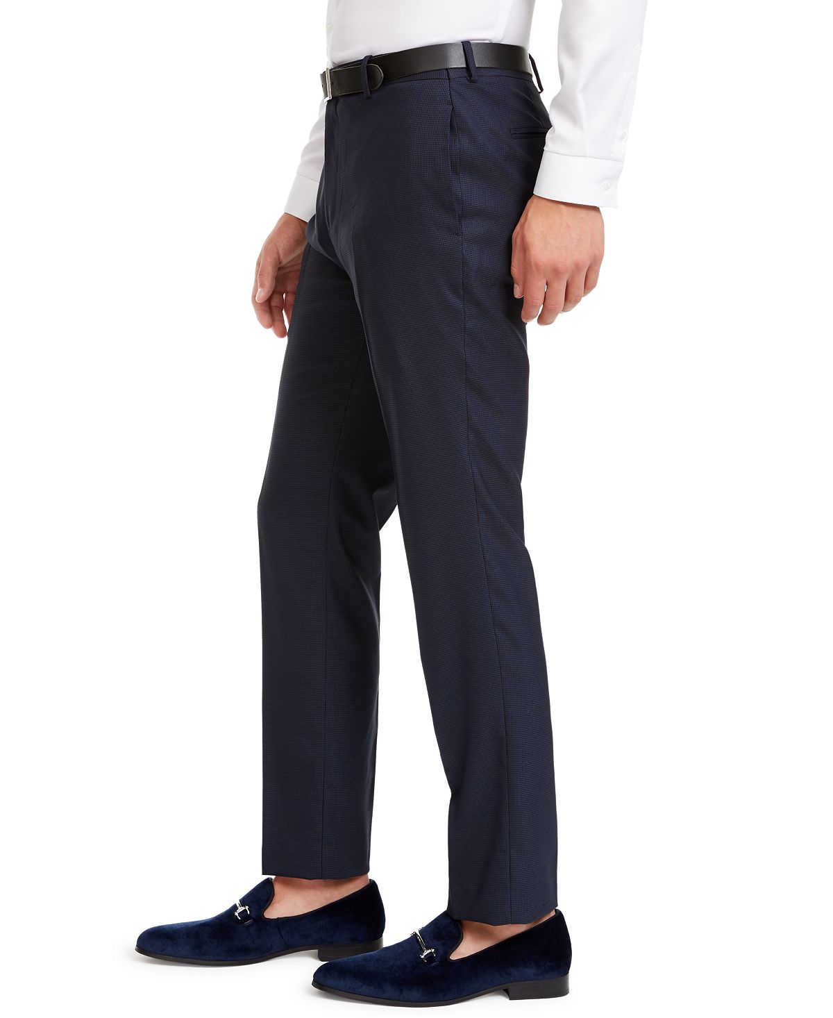 Inc International Concepts Inc Slim-fit Micro Check Suit Pants Navy Combo