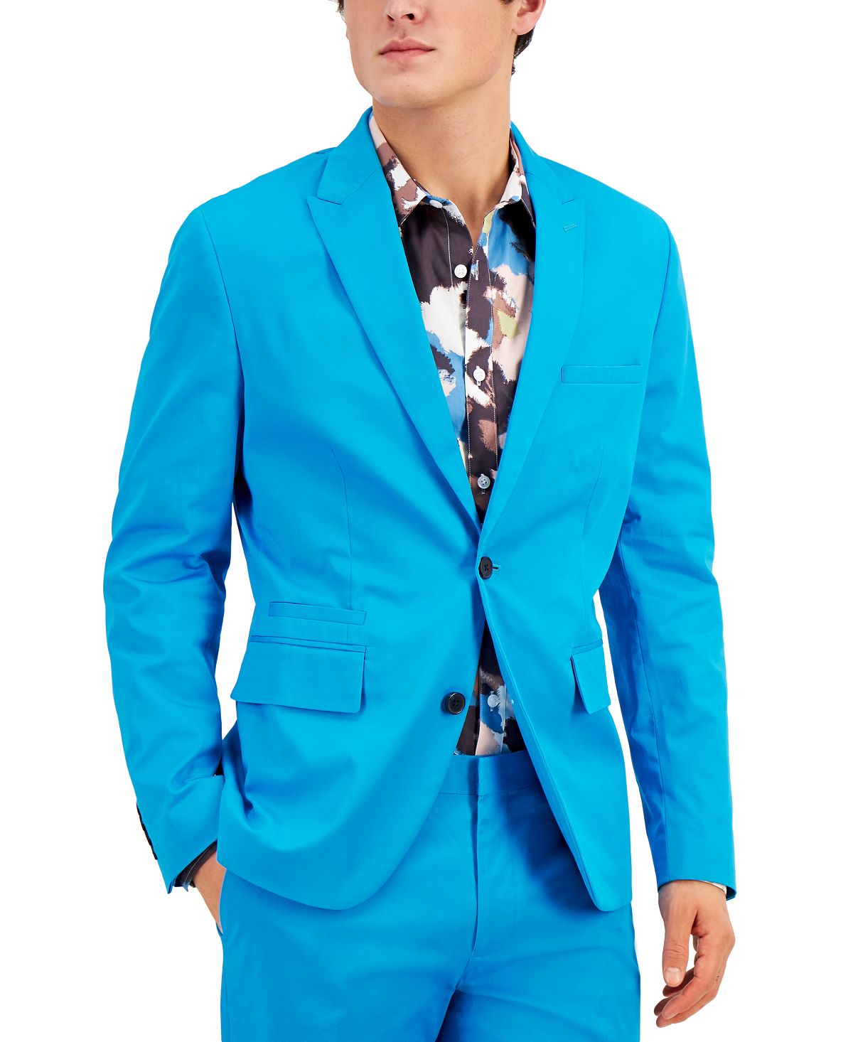 Inc International Concepts Inc Slim-fit Oliver Blazer Vibrant Turq
