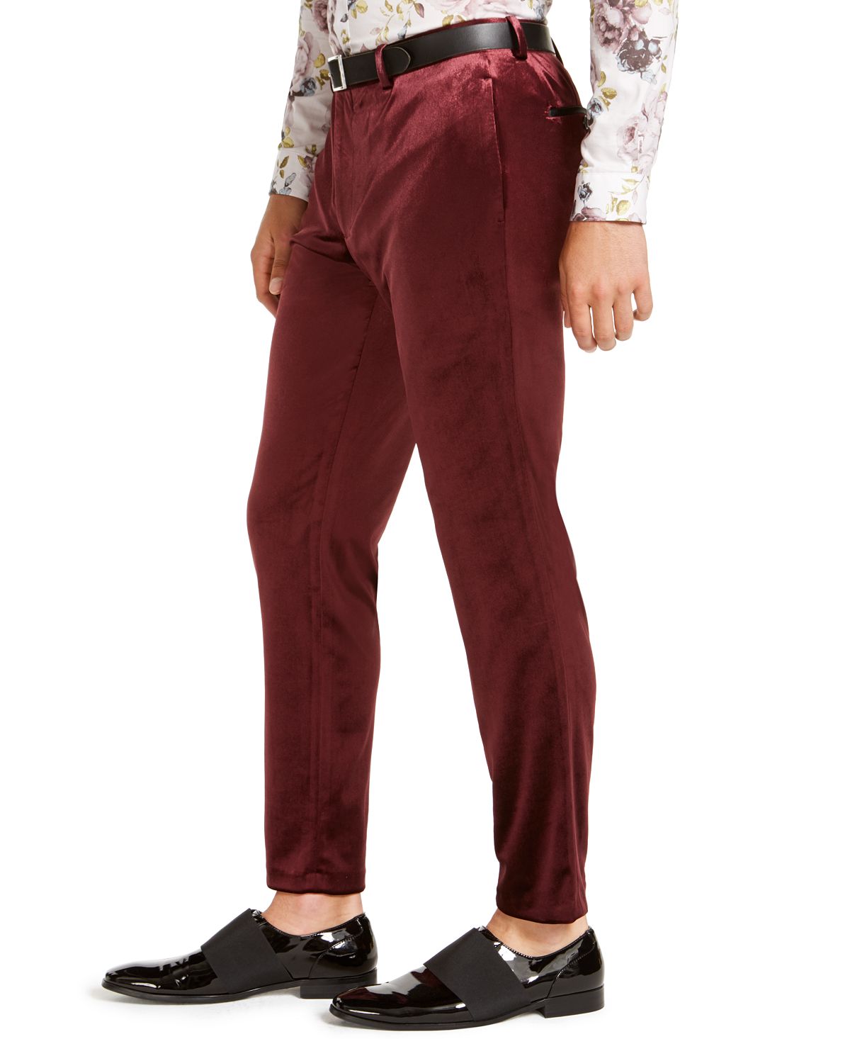 Inc International Concepts Inc Slim-fit Shiny Velvet Pants Friar