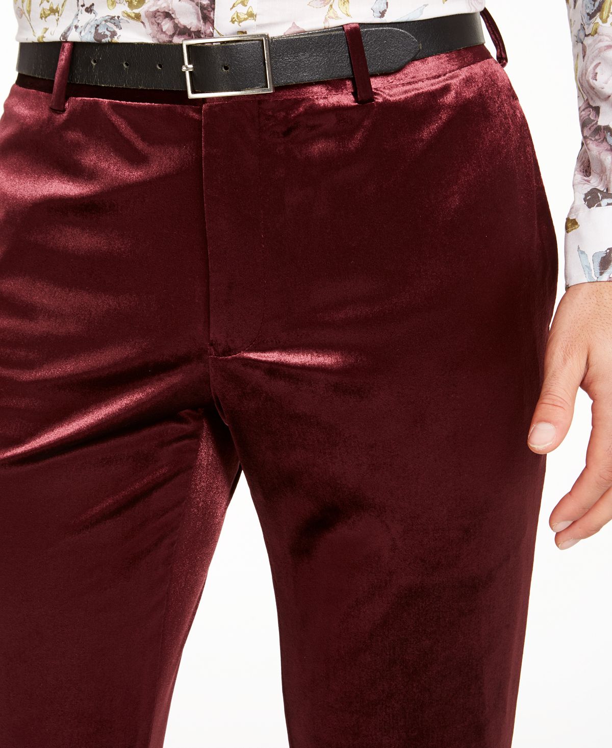 Inc International Concepts Inc Slim-fit Shiny Velvet Pants Friar