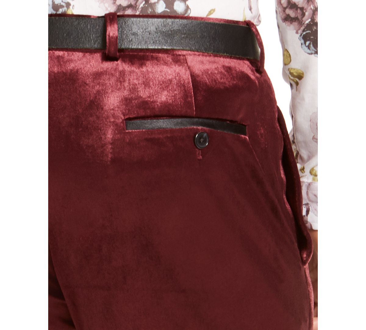 Inc International Concepts Inc Slim-fit Shiny Velvet Pants Friar