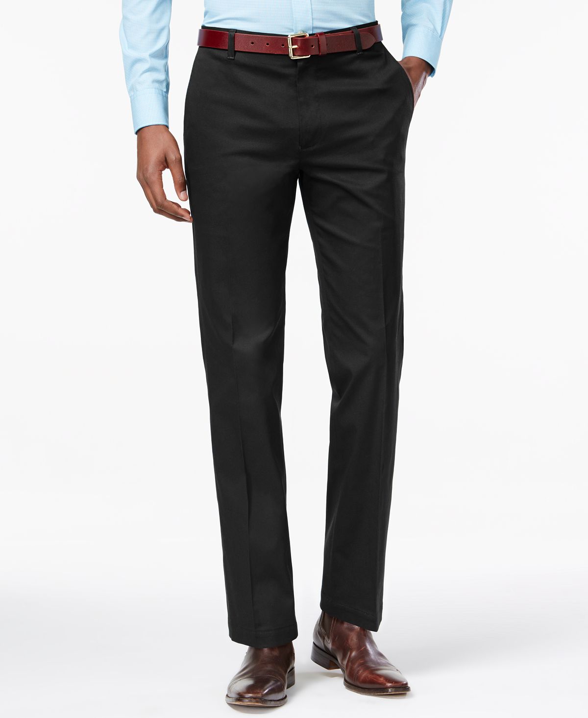 Inc International Concepts Inc Stretch Slim-fit Pants Deep Black