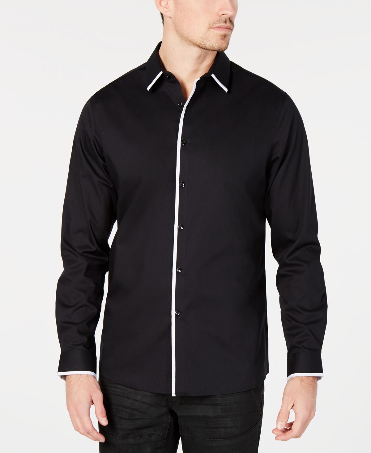 Inc International Concepts Inc Victor Shirt Deep Black