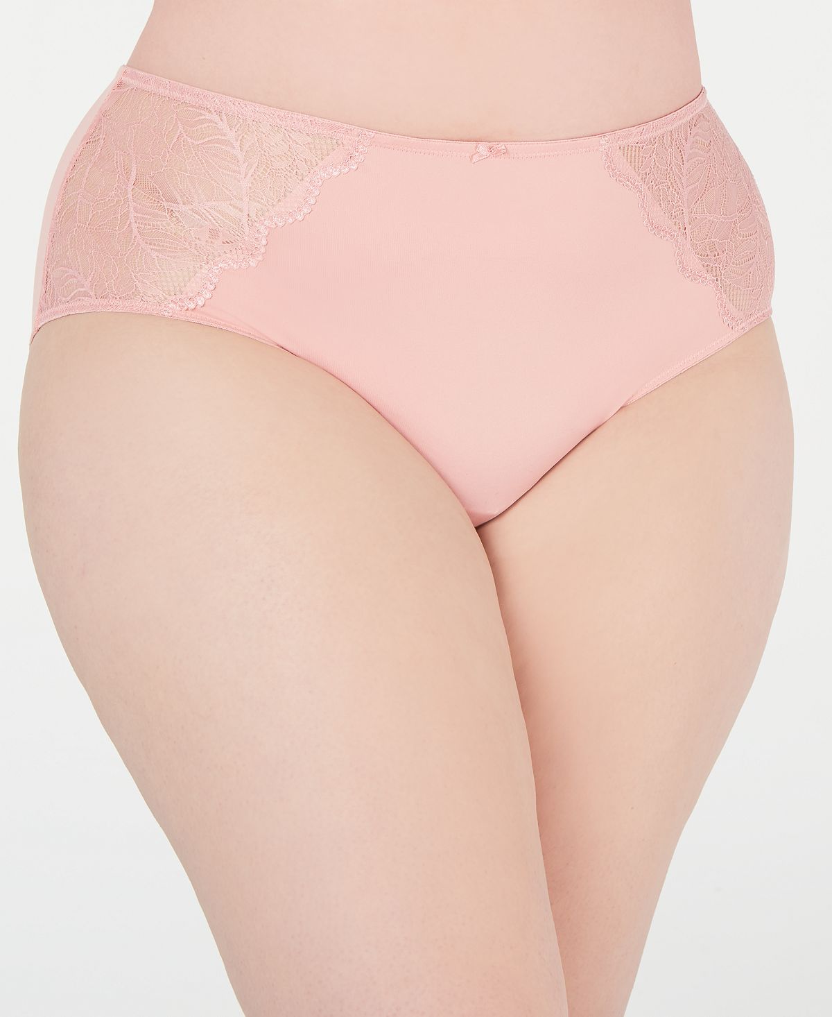 Inc International Concepts Inc Wo Plus Lace-trim Hipster Fresh Carnation